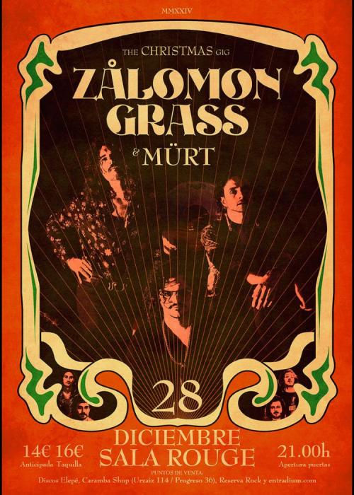 Cartel de Concierto de Zålomon Grass en Vigo
