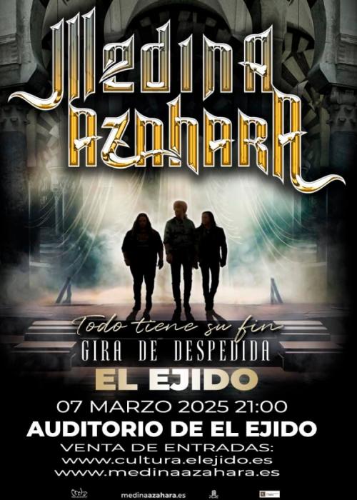 Cartel de Concierto de Medina Azahara en El Ejido