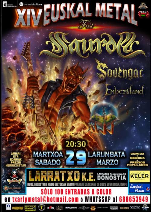 Cartel de Euskal METAL Fest 2025