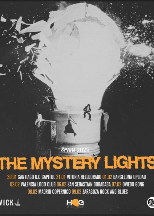 Cartel de The Mystery Lights en Barcelona