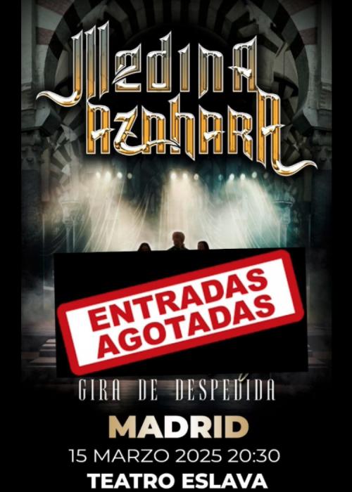 Cartel de Concierto de Medina Azahara en Madrid