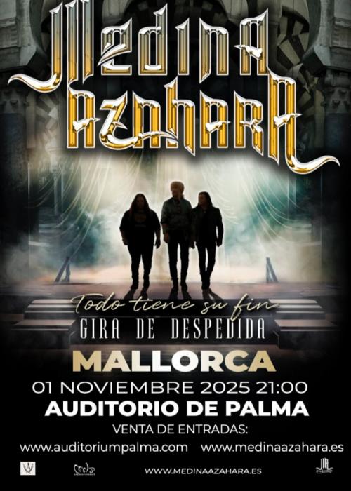 Cartel de Concierto de Medina Azahara en Palma de Mallorca