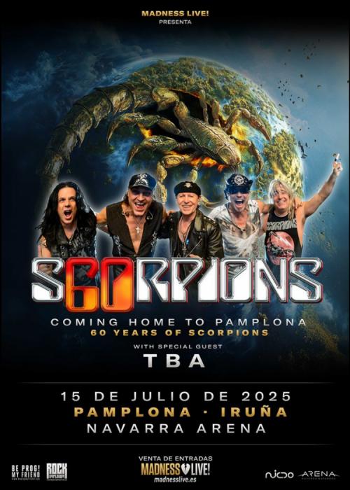 Cartel de Concierto de Scorpions en Pamplona