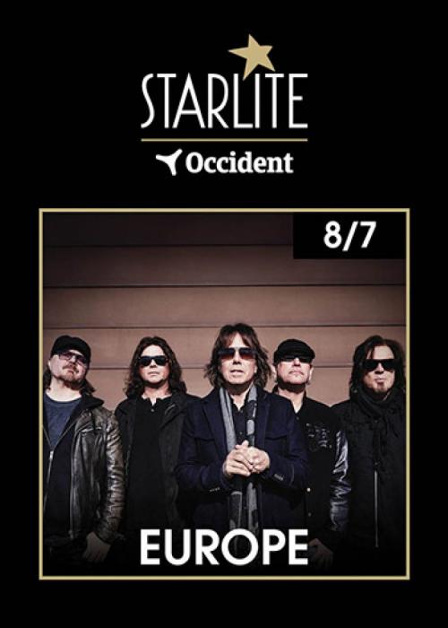 Cartel de Concierto de Europe en Marbella