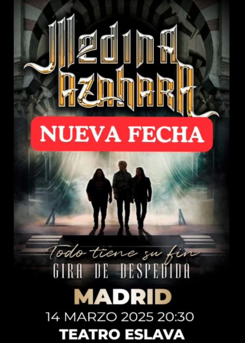Cartel de Concierto de Medina Azahara en Madrid