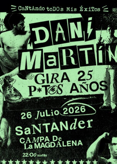 Cartel de Concierto de Dani Martín en Santander