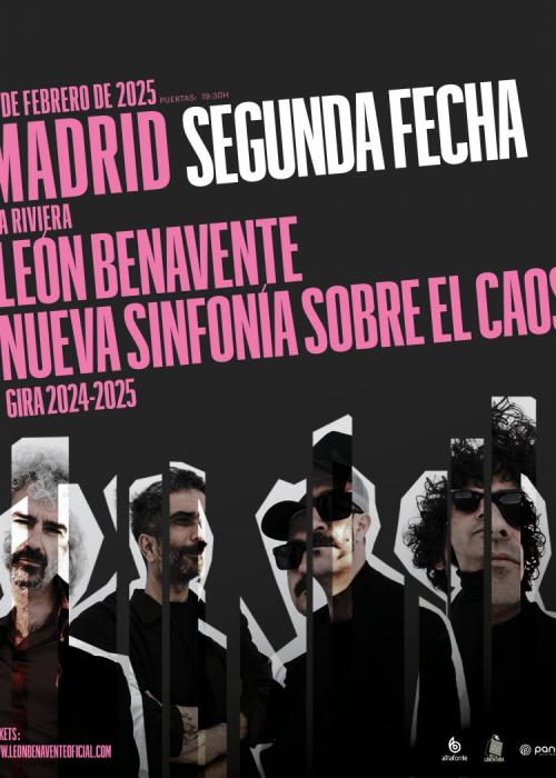 Cartel de Concierto de León Benavente en Madrid