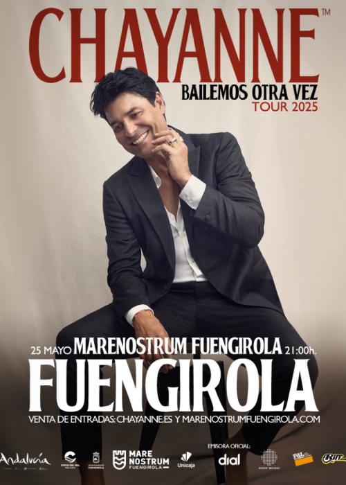 Cartel de Concierto de Chayanne en Fuengirola