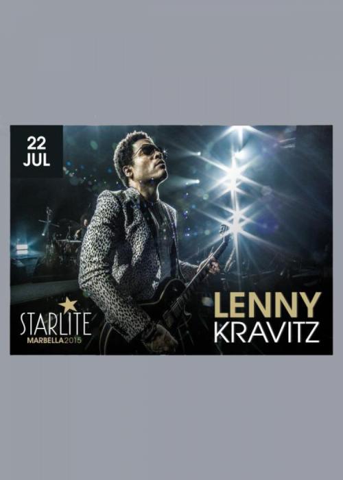 Cartel de Concierto de Lenny Kravitz en Marbella (Starlite 2015)