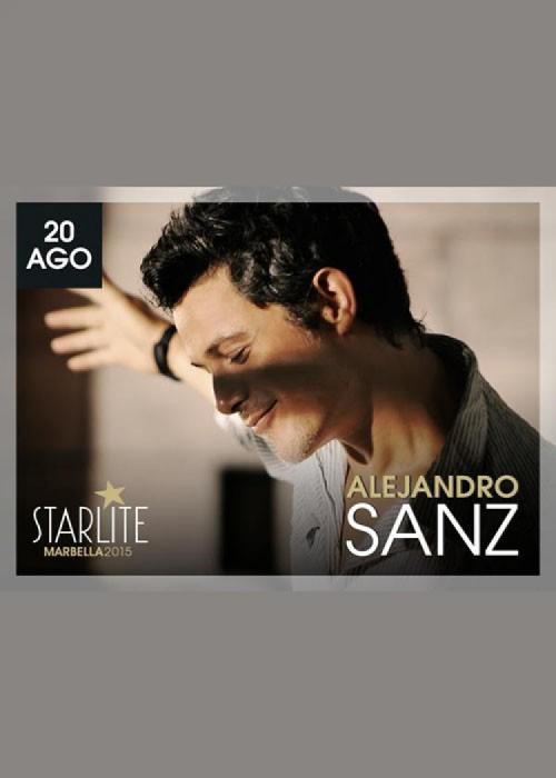 Cartel de Concierto de Alejandro Sanz en Marbella (Starlite 2015)