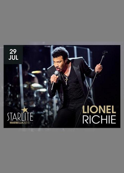 Cartel de Concierto de Lionel Richie en Marbella (Starlite 2015)