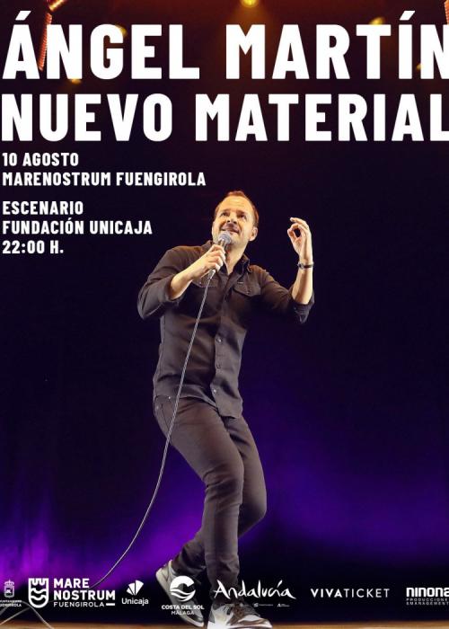 Cartel de Ángel Martín en Fuengirola