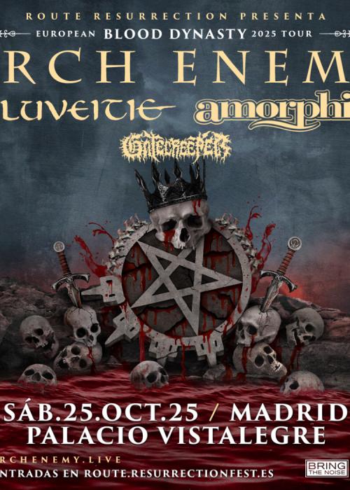 Cartel de Concierto de Arch Enemy en Madrid