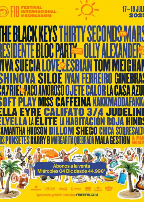 Cartel de FIB Festival Internacional de Benicàssim 2025
