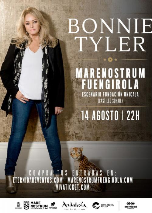 Cartel de Concierto de Bonnie Tyler en Fuengirola