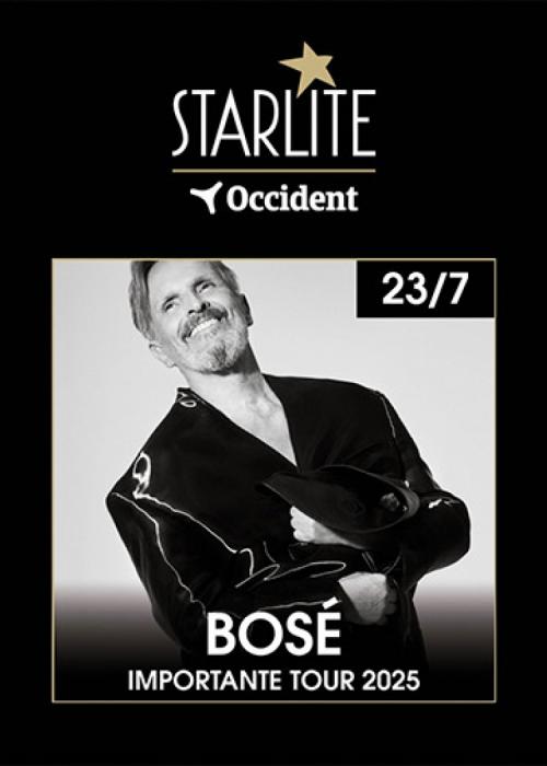 Cartel de Concierto de Miguel Bosé en Marbella