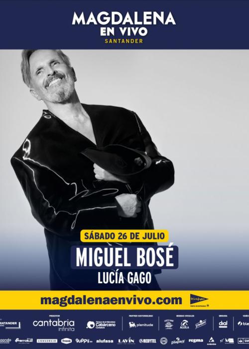 Cartel de Concierto de Miguel Bosé en Santander