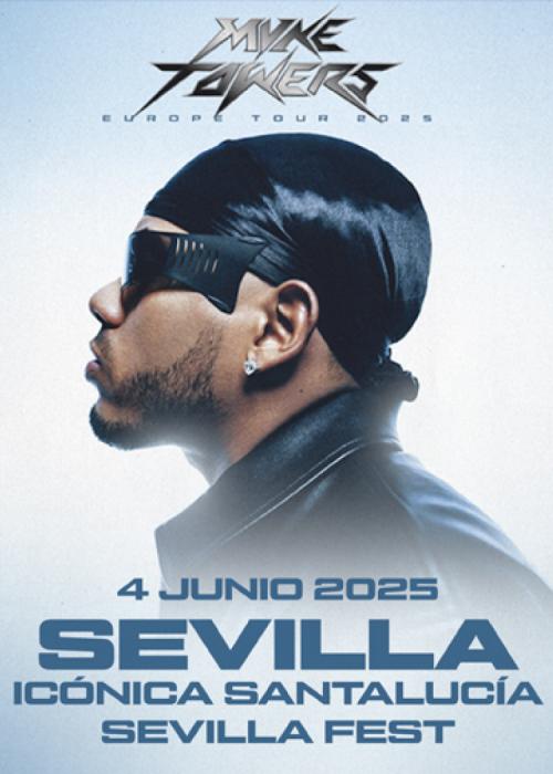 Cartel de Concierto de Myke Towers en Sevilla