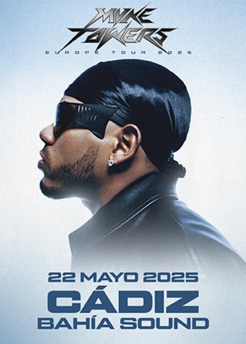 Cartel de Concierto de Myke Towers en San Fernando