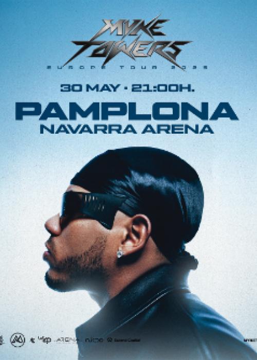 Cartel de Concierto de Myke Towers en Pamplona