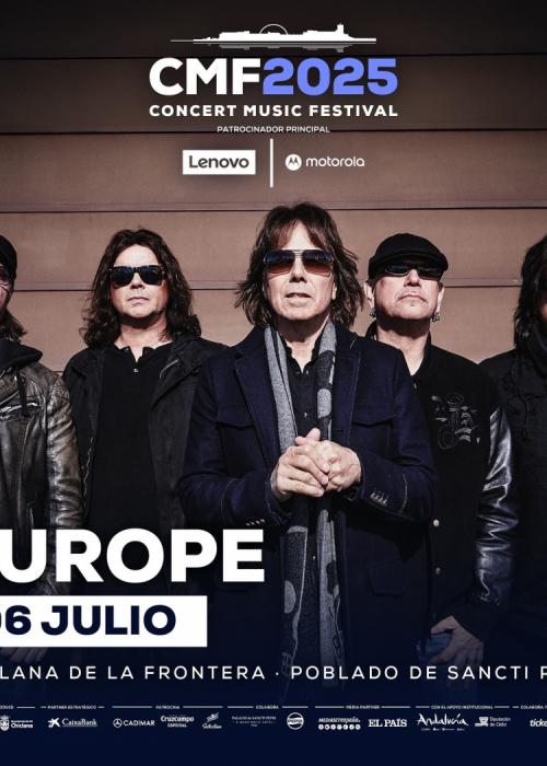 Cartel de Concierto de Europe en Chiclana de la Frontera