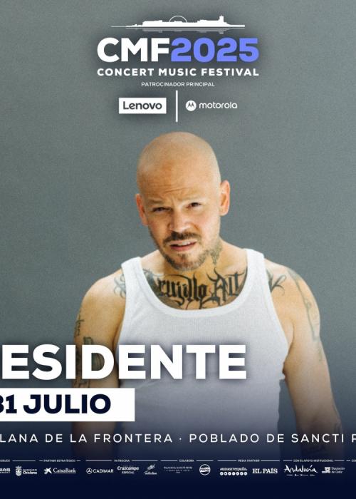 Cartel de Concierto de Residente en Chiclana de la Frontera