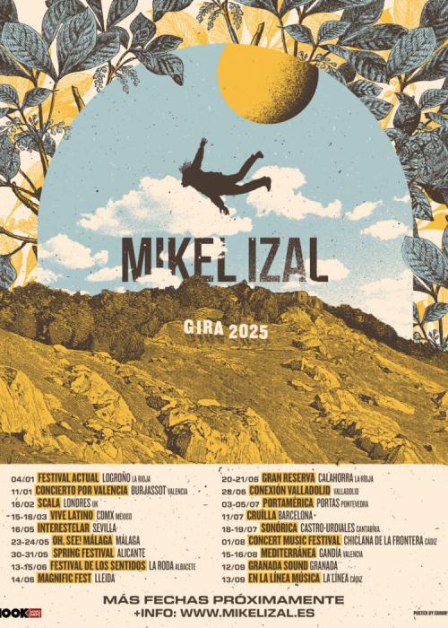 Cartel de Concierto de Mikel Izal en Chiclana de la Frontera