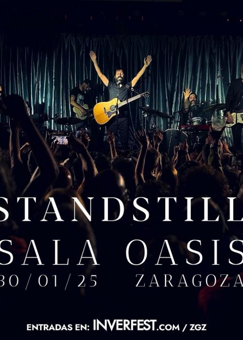 Cartel de Concierto de Standstill en Zaragoza