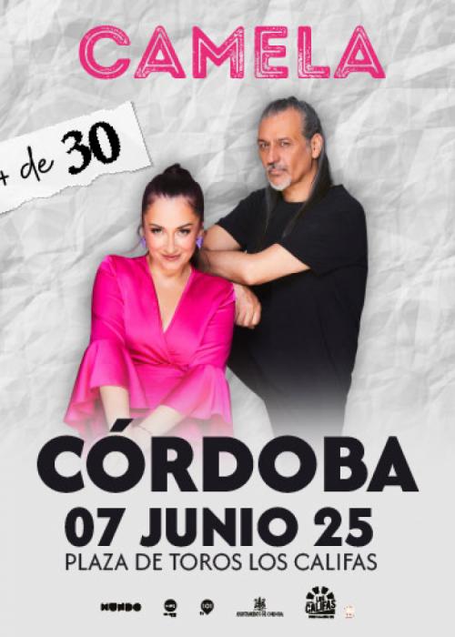 Cartel de Concierto de Camela en Córdoba