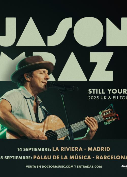 Cartel de Concierto de Jason Mraz en Barcelona