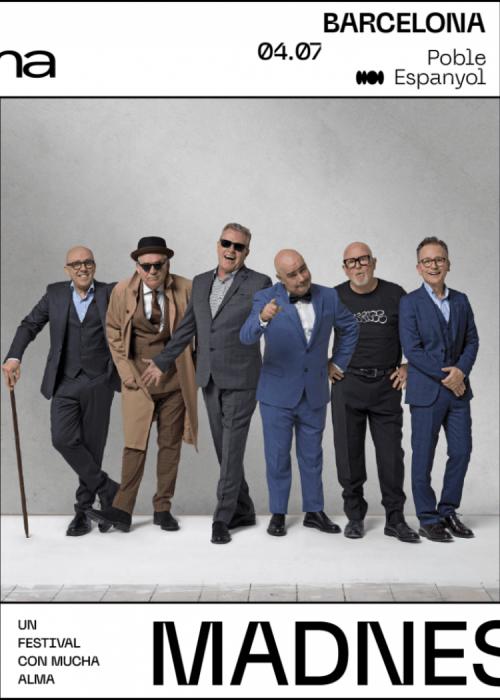 Cartel de Concierto de Madness en Barcelona