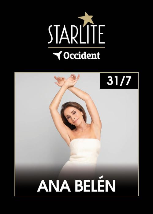 Cartel de Concierto de Ana Belén en Marbella