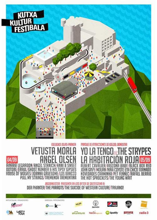 Cartel de Kutxa Kultur Festivala 2015 en Donostia (San Sebastián)