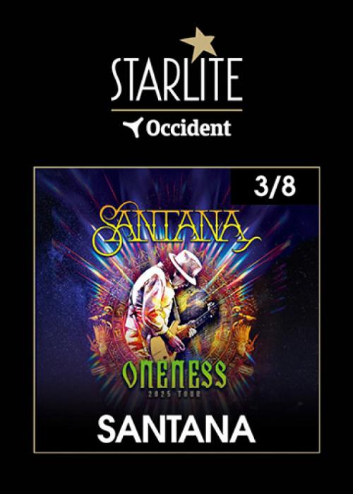 Cartel de Concierto de Carlos Santana en Marbella