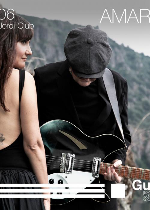 Cartel de Concierto de Amaral en Barcelona