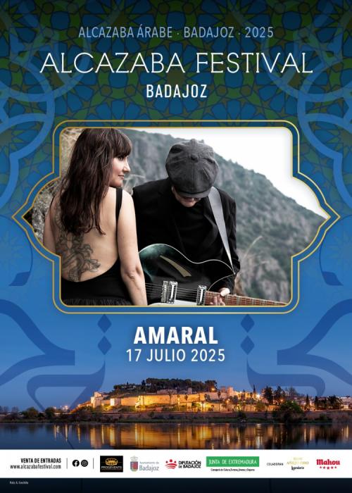 Cartel de Concierto de Amaral en Badajoz
