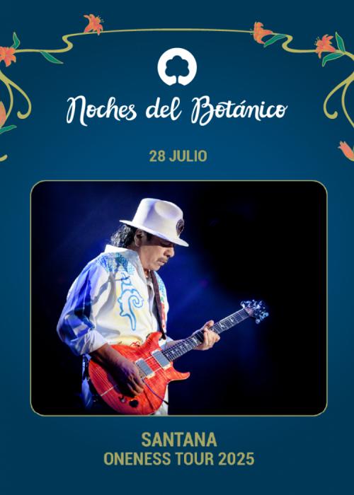Cartel de Concierto de Carlos Santana en Madrid