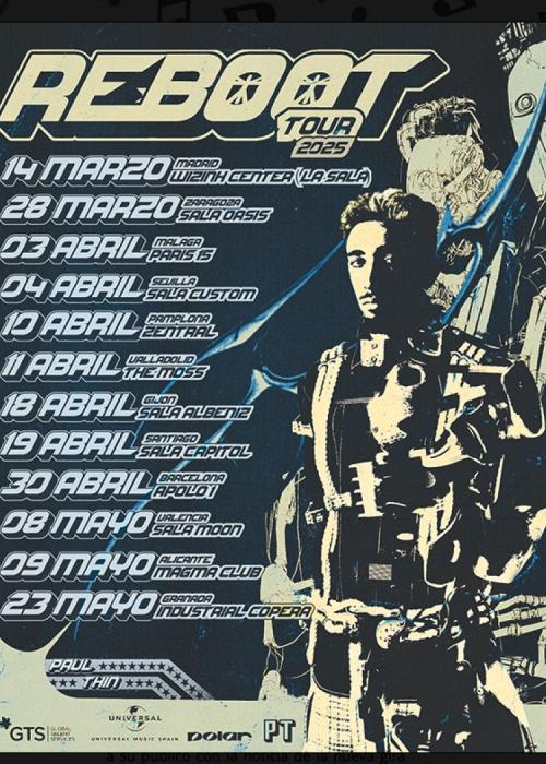 Cartel de Concierto de Paul Thin en Murcia