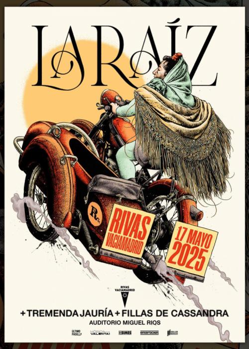 Cartel de Concierto de La Raíz en Rivas Vaciamadrid
