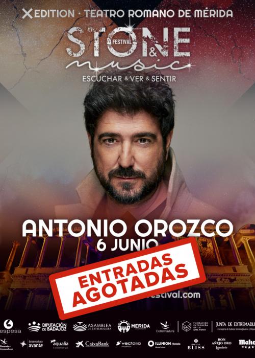 Cartel de Concierto de Antonio Orozco en Merida