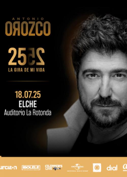 Cartel de Concierto de Antonio Orozco en Elche