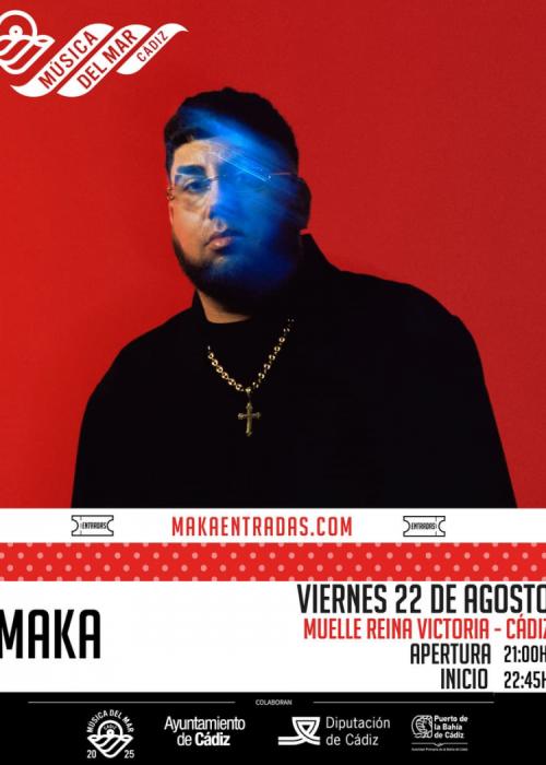Cartel de Concierto de Maka en Cádiz