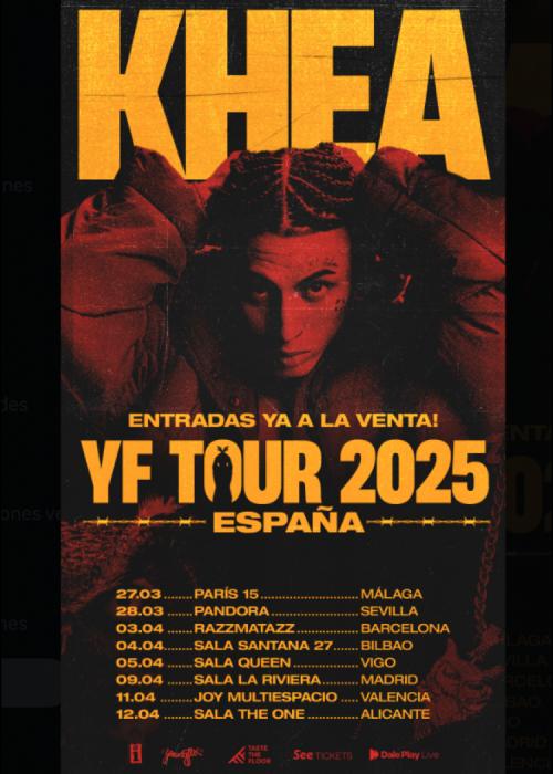 Cartel de Concierto de Khea en Barcelona