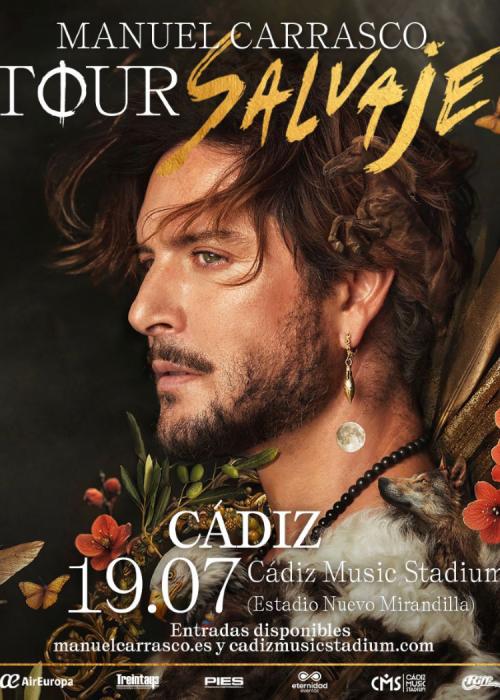 Cartel de Concierto de Manuel Carrasco en Cádiz