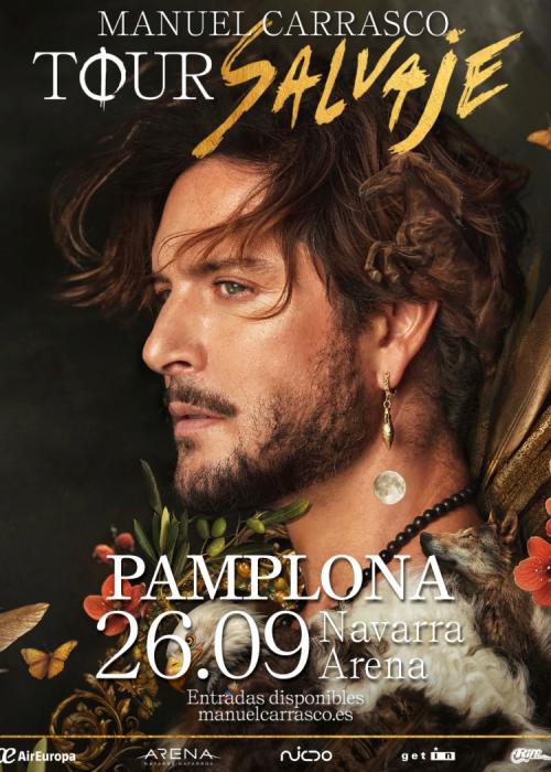 Cartel de Concierto de Manuel Carrasco en Pamplona/Iruña