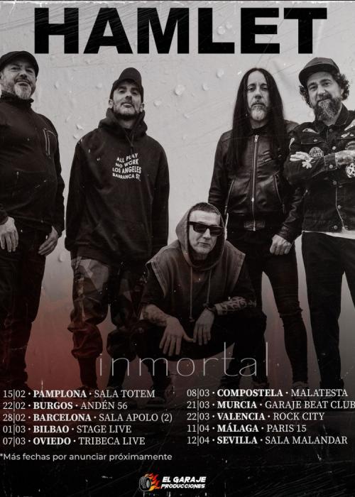 Cartel de Concierto de Hamlet en Oviedo