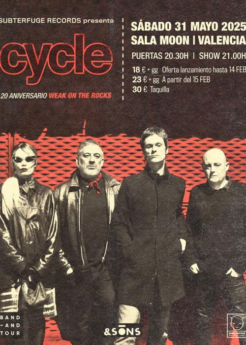 Cartel de Concierto de Cycle en Valencia