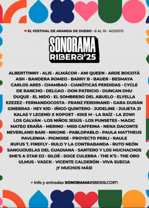 Cartel de Sonorama Ribera 2025