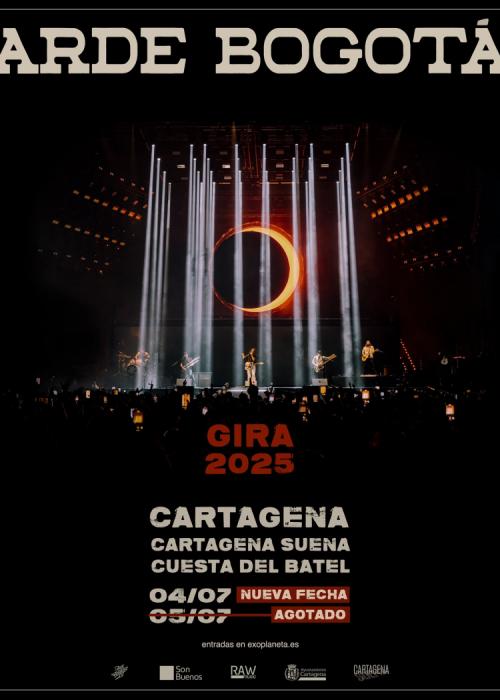 Cartel de Concierto de Arde Bogotá en Cartagena (Segunda fecha)