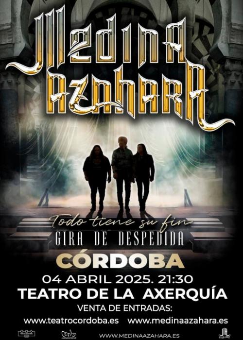 Cartel de Concierto de Medina Azahara en Córdoba